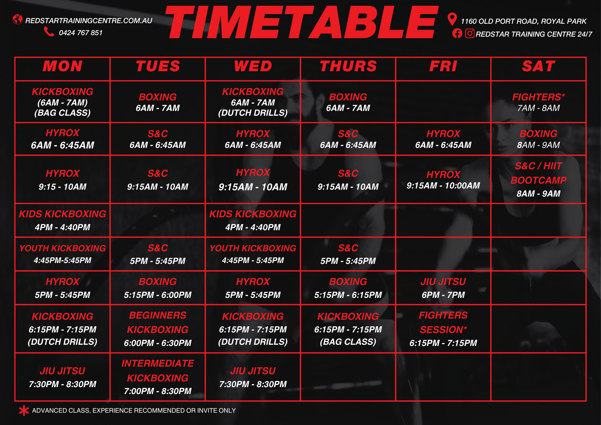 Timetable 2025 May update